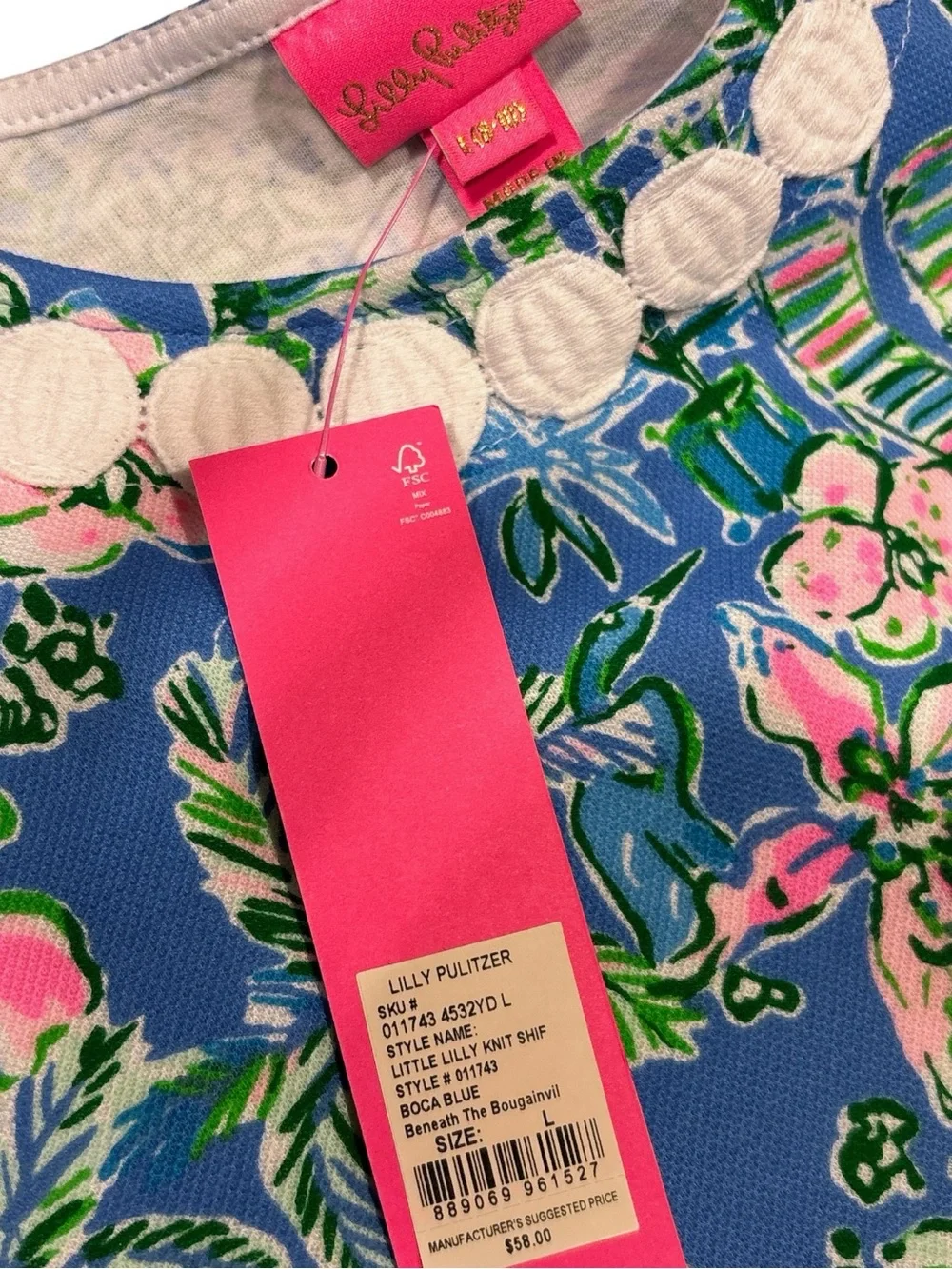 Lilly Pulitzer Girls Shift Dress - Size L (8-10) NWT